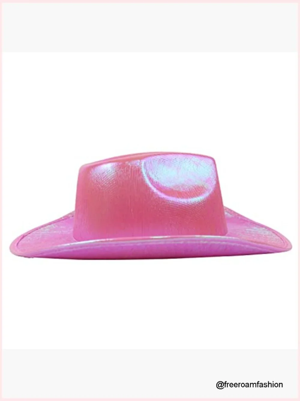 Holographic Glitter Cowboy Hat - Sparkly Cowgirl Hat for Parties & Festivals